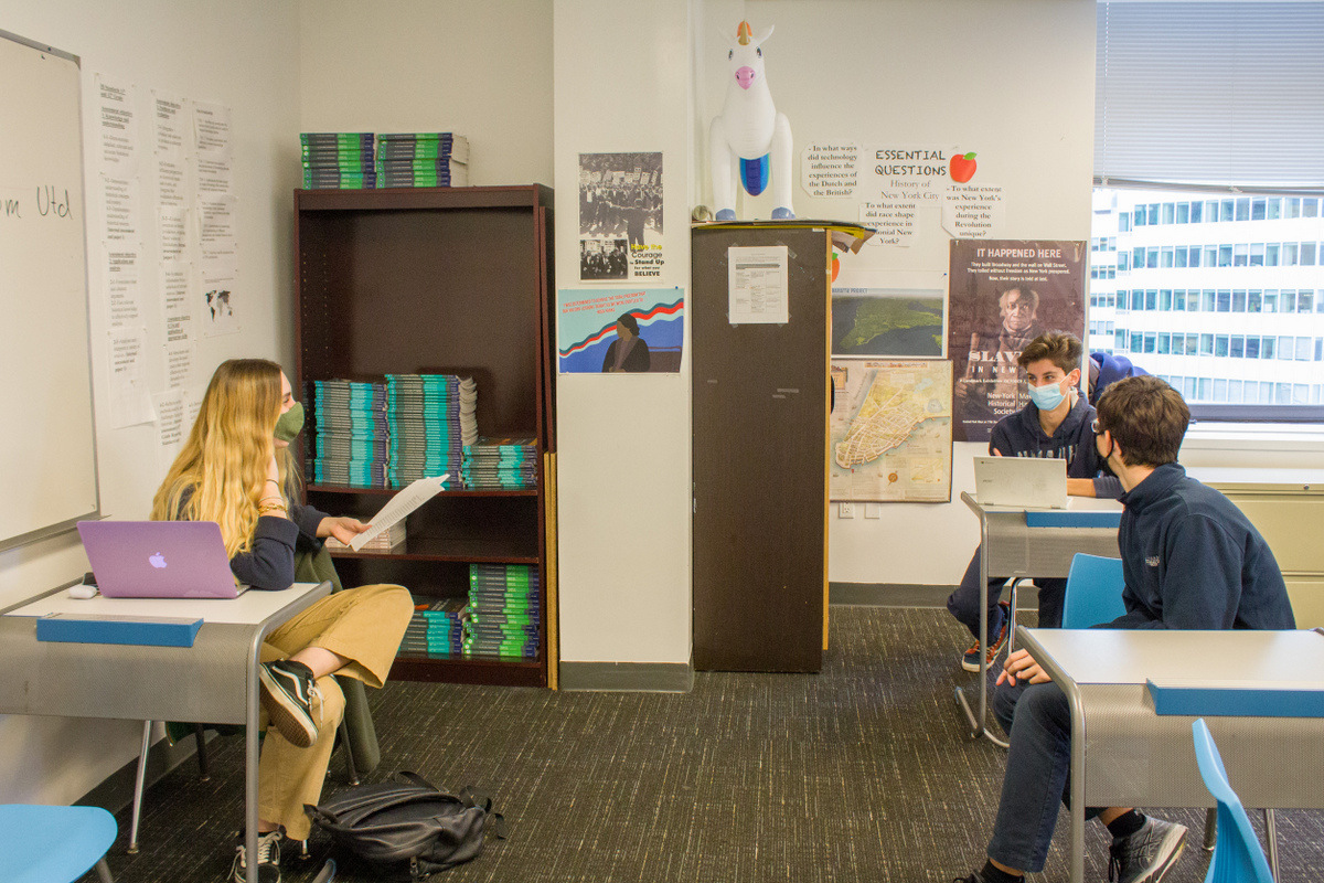 Students in a classroom